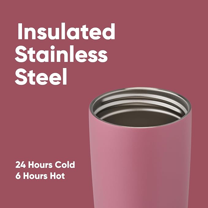 Owala SmoothSip Slider Insulated Stainless Steel Coffee Tumbler, Reusable Iced - Image 4