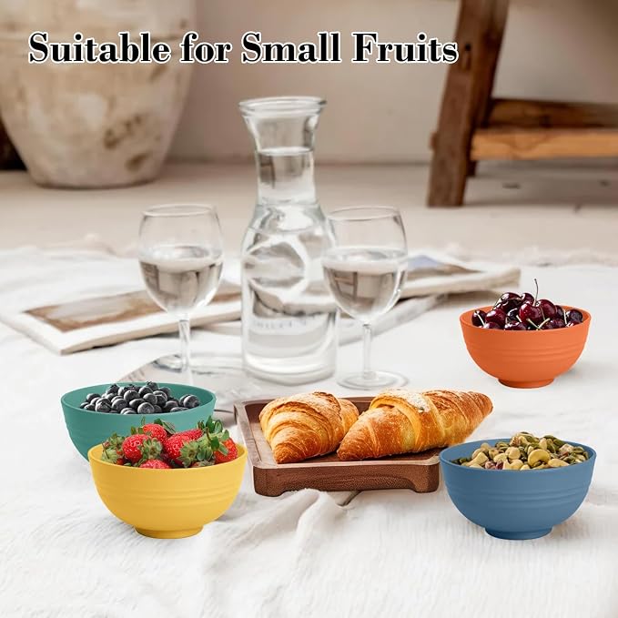 wheat straw small bowls 10oz set of 8 - Image 5