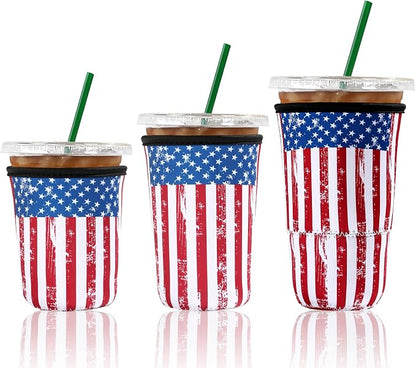 Cobetech Iced Coffee Sleeve Reusable, 3 Pack Neoprene Coffee Cup Sleeves by Unknown