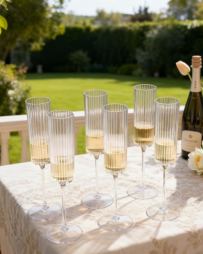 Ciaell 24 Pack Plastic Champagne Flutes - Image 6