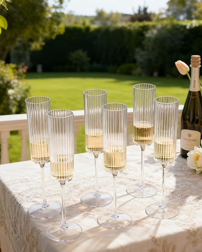 Ciaell 24 Pack Plastic Champagne Flutes - Image 6