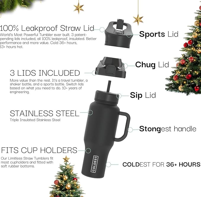 Coldest Tumbler with Handle and Straw - Image 2