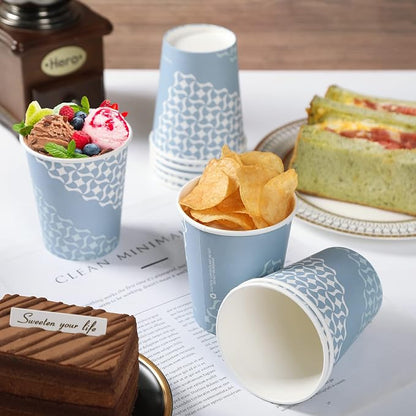 MUCHII 8 oz Paper Cups, Hot Coffee, Office Home Use, Disposable Cup - Image 4