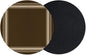 Dark Brown Coasters Set of 2 Absorbent Coasters by Unknown