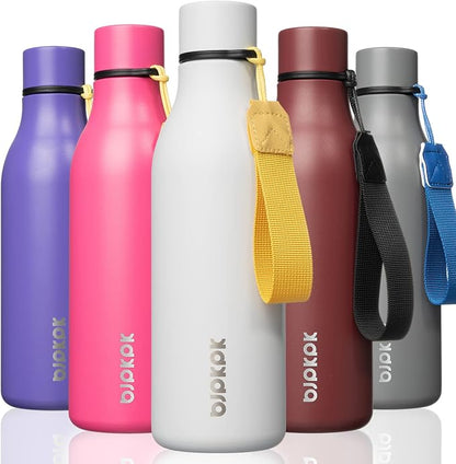 BJPKPK 18oz Insulated Water Bottle, Stainless Steel Bottle by BJPKPK