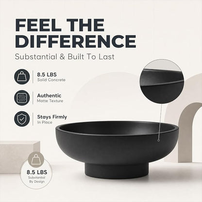 12" Concrete Extra Large Fruit bowl - Image 3