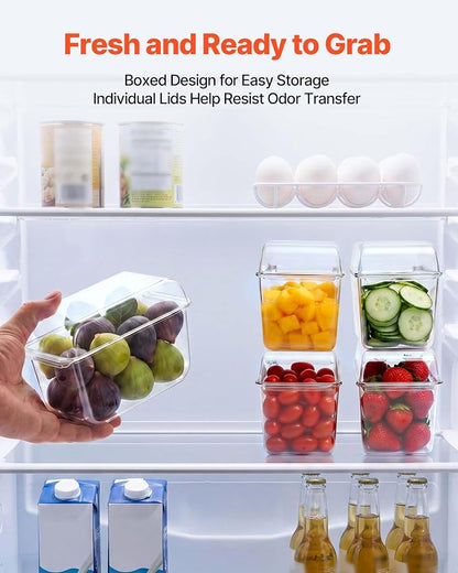 VEVOR Chilled Condiment Server Caddy, 5 Compartment Ice Cooled Serving Container - Image 4