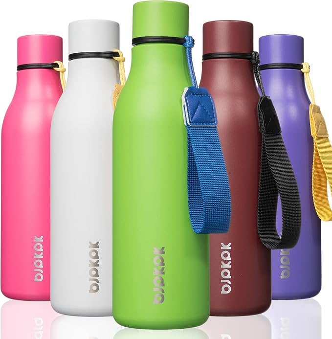 BJPKPK 18oz Insulated Water Bottle, Stainless Steel Bottle by BJPKPK