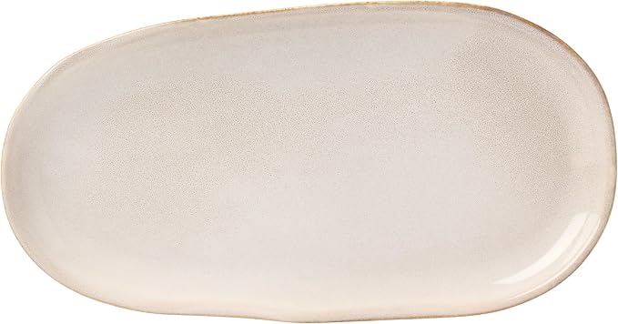 Oneida Organic Shades Oatmeal Stoneware 2-Piece Serving Platter Set | - Image 3