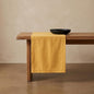 Solino Home 100% Pure Linen Table Runner Mustard Yellow, Fete 14 x 90 in | by SolinoHome