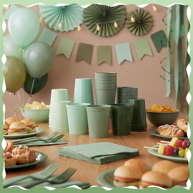 Yungyan 24 Pcs Reusable Plastic Cups 16 Oz Baby Shower Cups - Image 6