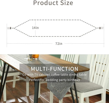 Tosewever Decorative Linen Table Runner - Image 2