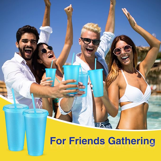 Amyhill 12 Pcs Reusable Glitter Cups - Image 6