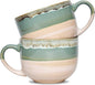 Bosmarlin Large Ceramic Coffee Mug Set of 2, Stoneware Jumbo Latte Mugs by Bosmarlin