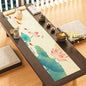 Asian Style Bamboo Table Runner, Ancient Chinese Paintings Zen Table Mat by Unknown