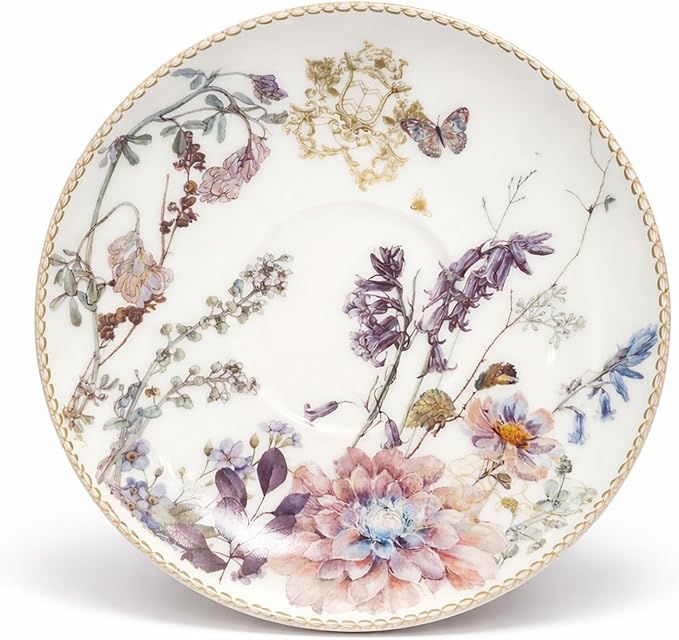 STP GOODS Bone China Tea/Coffee Cup and Saucer in Gift Box Fine Bone China - Image 2