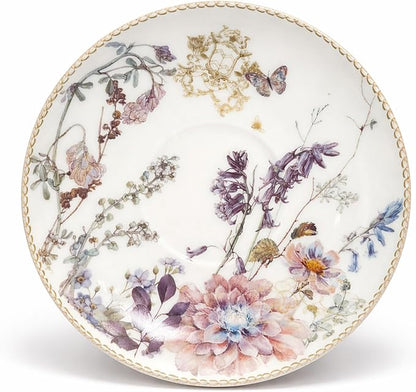 STP GOODS Bone China Tea/Coffee Cup and Saucer in Gift Box Fine Bone China - Image 2