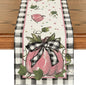 Artoid Mode 210 GSM Fall Table Runner 13x72 Inch Home Party Decor | Pink by ArtoidMode