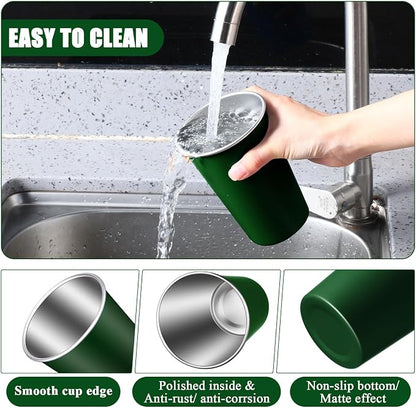 Mimorou 20 Pack 16 oz Stainless Steel Pint Cups Metal Cups Unbreakable Drinking - Image 3