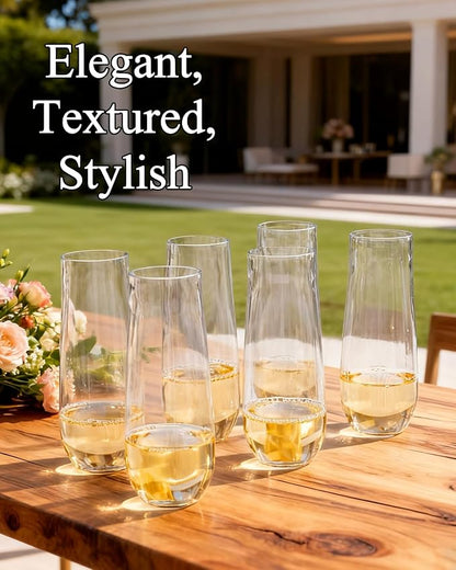 Ciaell 48 Pack Plastic Champagne Flutes - Image 6