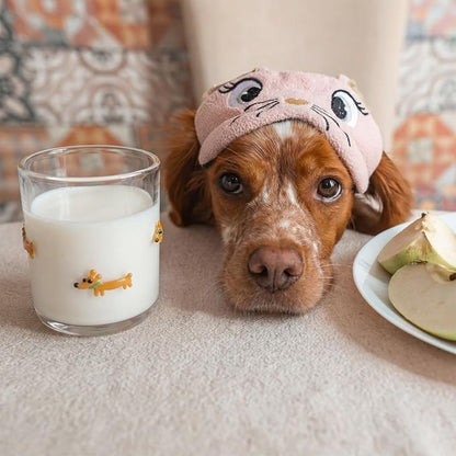 SiliFine 2 Pcs Dachshund Icon Juice Glasses - 14oz Cute Dog Stemless Wine - Image 7