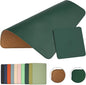 Double-Sided PU Leather & Cork Mouse Pad by EAGZFFI