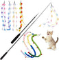 Cat Wand Toy, Long Interactive Wand Toys by PATTEPOINT