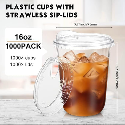 Baderke 1000 Pcs Clear Plastic Cups - Image 3
