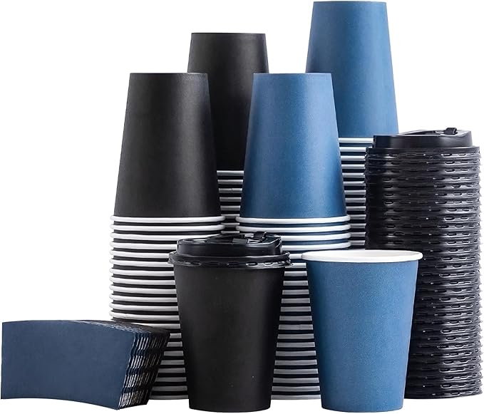 SIUQ 500 Pack 12 oz Coffee Cups by SIUQ