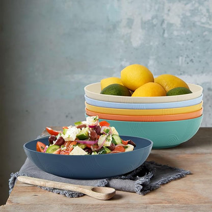 10-inch Wheat Straw Big Bowls Set of 6 - Image 4
