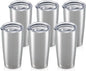 20oz Tumbler Bulk with Lid Stainless Steel Tumblers, 6 Pack | Leak Proof Lid by Unknown