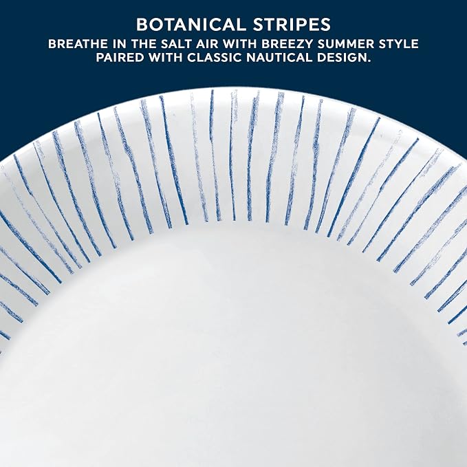 Corelle 6-Piece 10.25" Vitrelle Glass Dinner Plates Lightweight, Chip/Scratch - Image 4