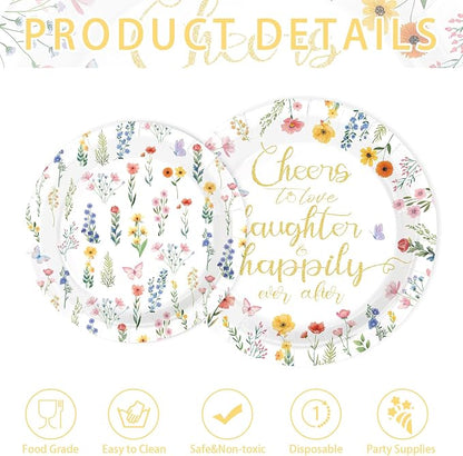 250Pcs Wildflower Bridal Shower Supplies - Image 5