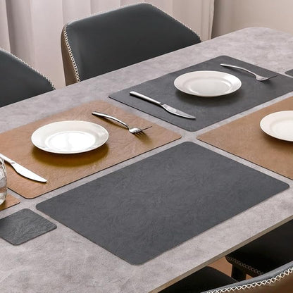 Vinyl Placemats Set of 6, Dual Sided Place Mats - Image 3