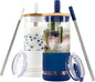 Pandaloo® Glass Cups With Lids and Straws -20 Fl Oz- Perfect Size Iced Coffee by Pandaloo