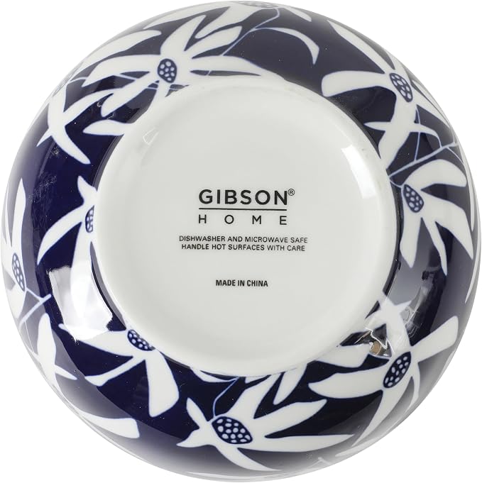 Gibson Home Ivory Estate 4-Piece Cereal Bowl Set, 5.5 Inch Round Stoneware Bowls - Image 8