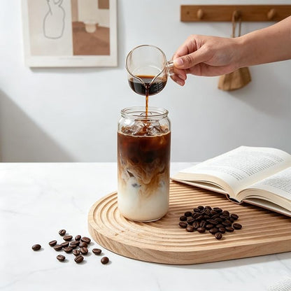 BCnmviku 2 PACK Espresso Glass Measuring Cup Triple Pitcher Milk Cup 75ML - Image 8