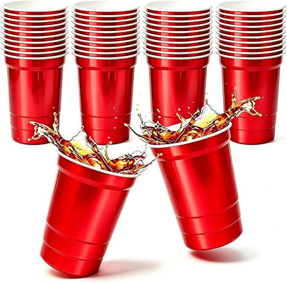 40 Pack 20 oz Aluminum Party Cups, Metal Cups Reusable Aluminum Drinking Cups by Unknown