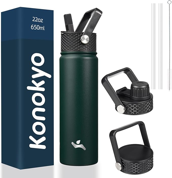 Konokyo 22 oz Insulated Stainless Steel Water Bottle by Konokyo