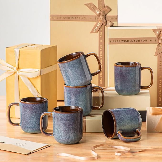 vancasso Coffee Mugs Set of 6, 12 Oz Ceramic Coffee Cups - Image 7