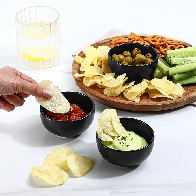 Selamica Ceramic Dipping Bowls 4 oz, Mini Dip Bowls Set of 6 - Image 2