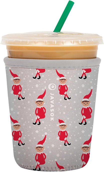 Sok It JavaSok Iced Coffee & Cold Soda Insulated Neoprene Cup Sleeve (Shelf Life, Small: 16-20oz)
