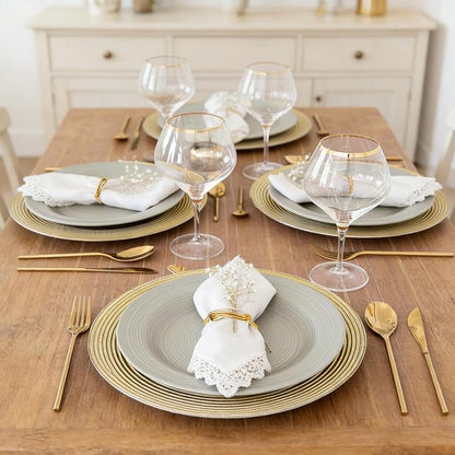 12Pcs Gold Infinity Knot Napkin Rings, Metal Decorative Napkin Holders - Image 2