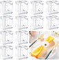 12 Pcs Acrylic Napkin Rings Clear Napkin Holder Bulk | Square Flower Bud Vase by Meanplan