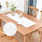 Faux Linen Small Table Runner Water Resistant 13 x 36 in, Coffee Table Runner by Nacuci