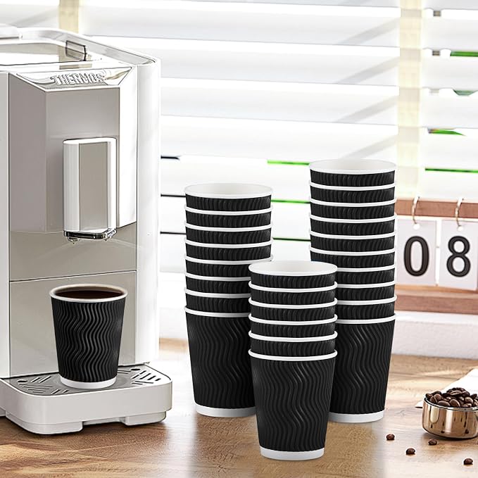 Lamosi 500 Pack Coffee Cups 8 oz, Disposable Paper Coffee Cups No Lids | - Image 6