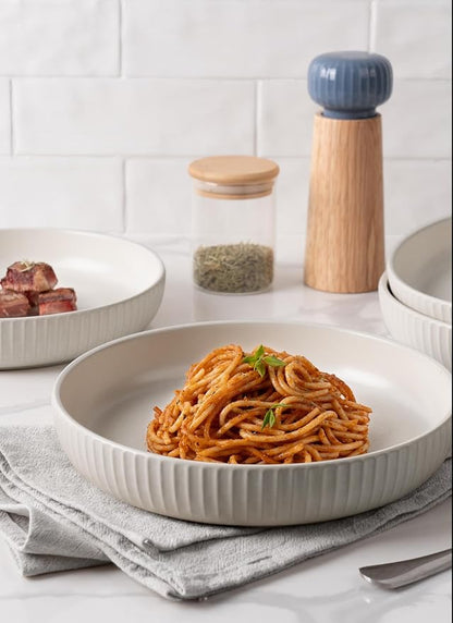 famiware Starlight Large pasta bowls set of 4, Serving Bowls - Image 2