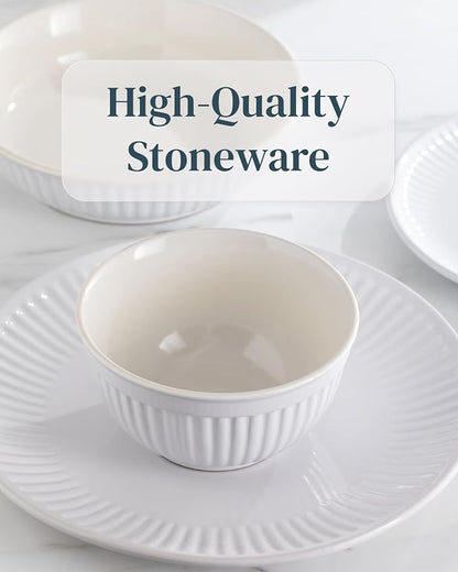 12 Piece Stoneware Dinnerware Set - Image 6