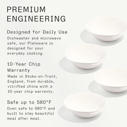 Made In Cookware - Set of 4 - Side Bowls - White - Porcelain England