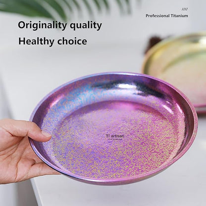 Titanium Plate Camping Picnic Tableware 27fl oz Cooking Utensils Extremely - Image 4